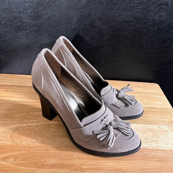 Loft Tan Tassel Heels Size 7.5 - Picture 2 of 11